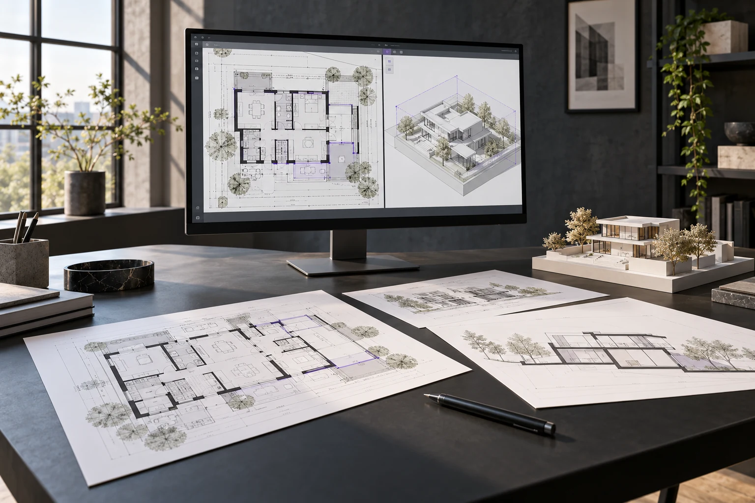 Illustrative BIM model and drawing documentation