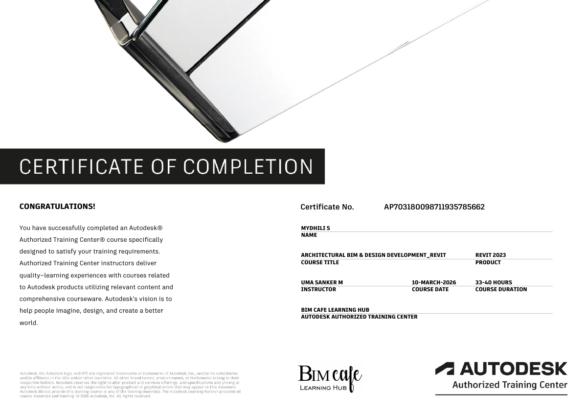 Revit Course Completion document preview