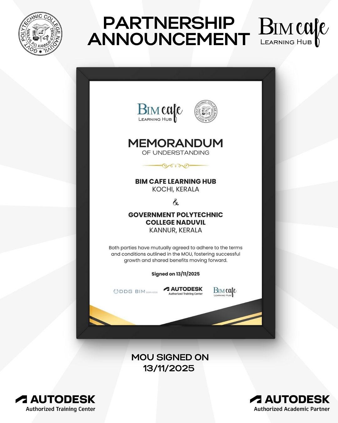 3-Day Tie-Up Training Program at Mangalam School of Architecture and Planning, Kottayam