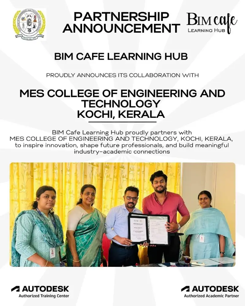BIM Cafe Signs MoU with Vidya Academy of Science and Technology, Thrissur