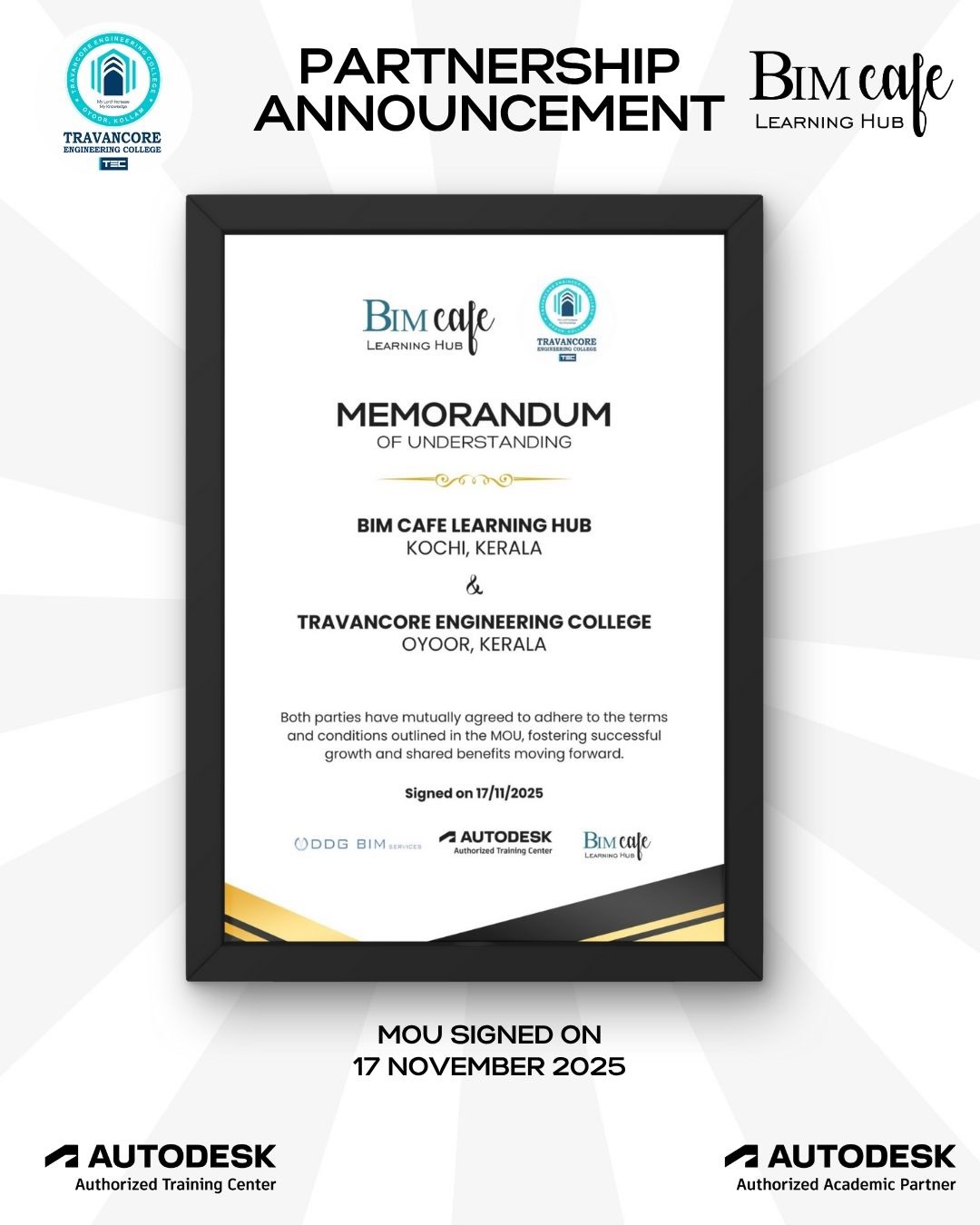 BIM Cafe & Travancore Engineering College Partner to Advance BIM Skills in Kerala