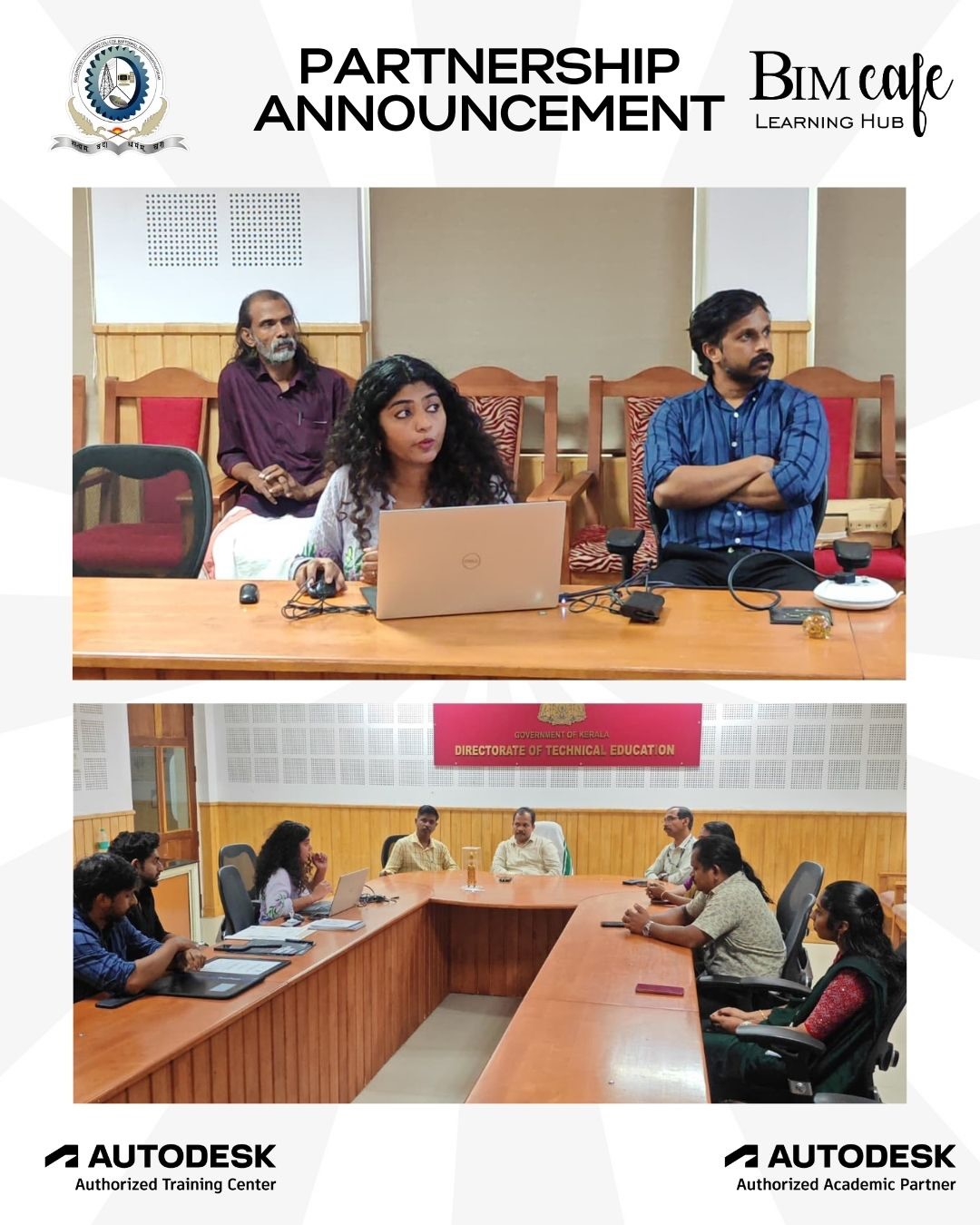 BIM Cafe MoU with Government Engineering College Barton Hill, Thiruvananthapuram