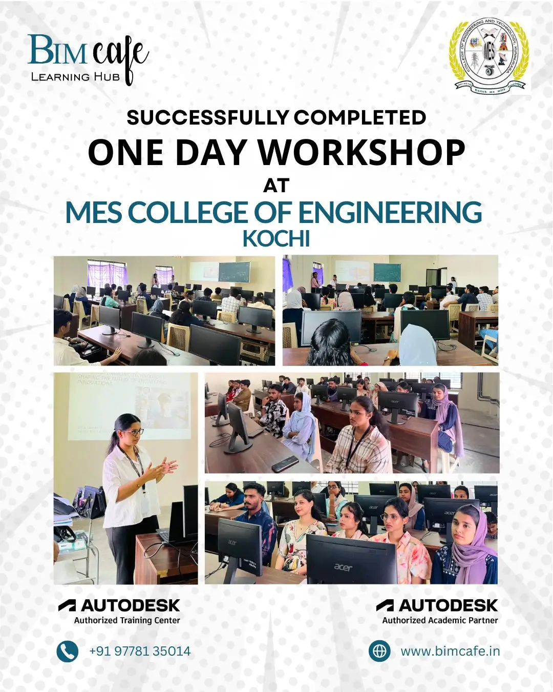 Shaping the Future: One-Day Workshop at MES College of Engineering, Kochi