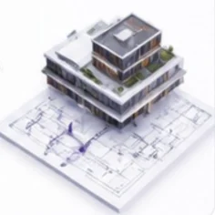 BIM model on architectural drawings