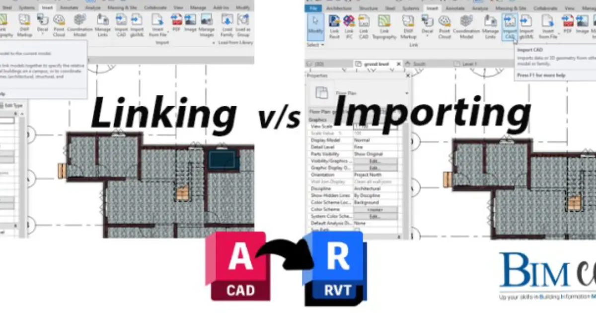 Integration of CAD in Revit: Linking vs Importing