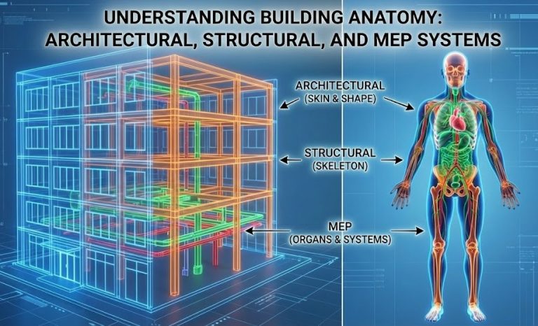 Architectural vs Structural vs MEP: Understanding Building Systems Like the Human Body