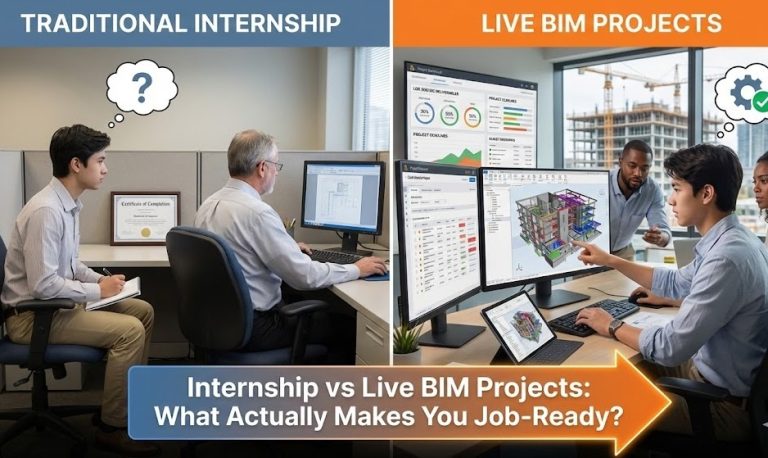 Internship vs Live BIM Projects: What Actually Makes You Job-Ready?