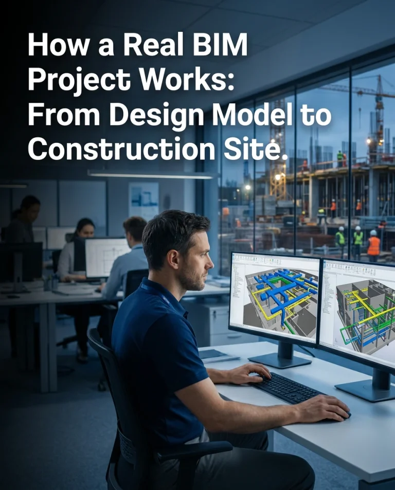How a Real BIM Project Works: From Design Model to Construction Site