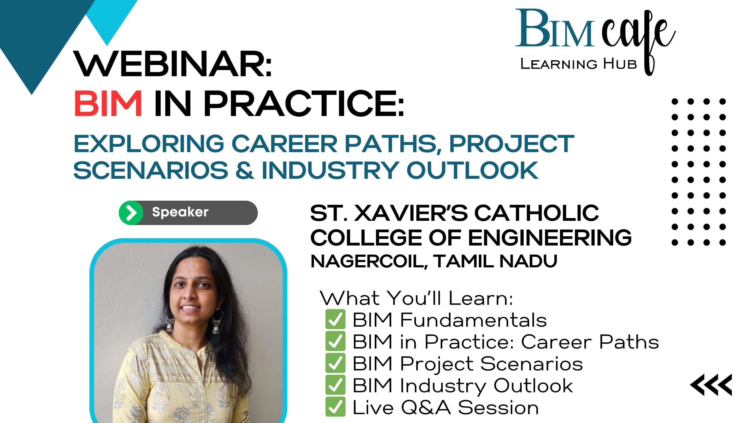 BIM in Practice Webinar at St. Xavier’s Catholic College of Engineering