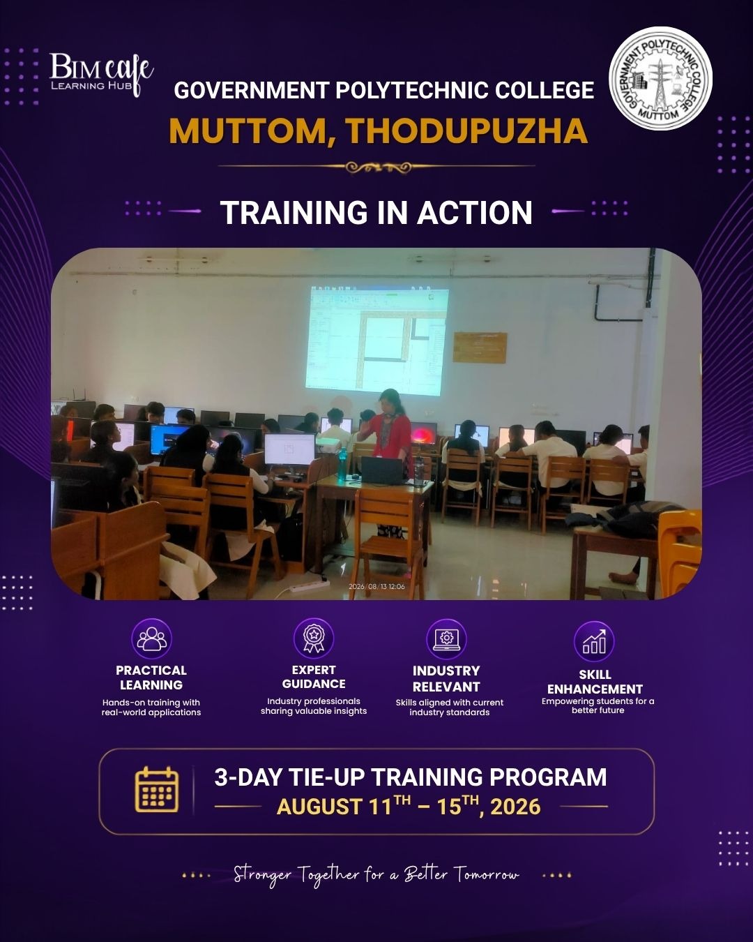 3-Day Tie-Up BIM Training at Government Polytechnic College, Muttom