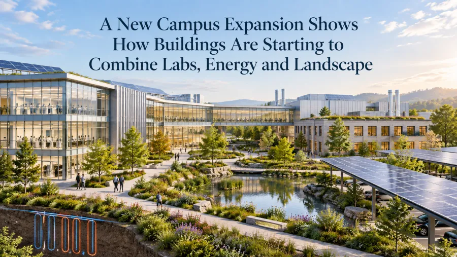 A New Campus Expansion Shows How Buildings Are Starting to Combine Labs, Energy and Landscape