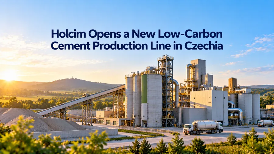 Holcim Opens a New Low-Carbon Cement Production Line in Czechia