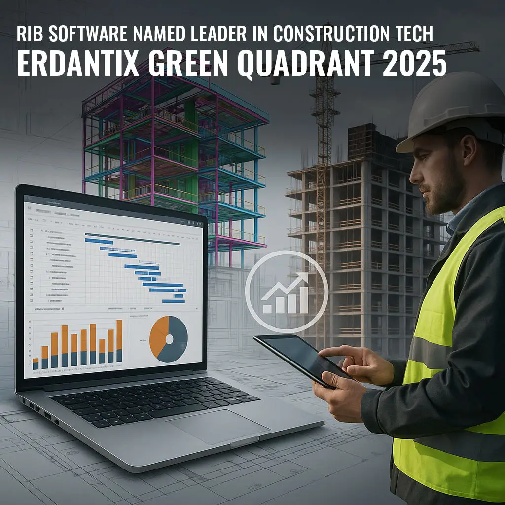 RIB Software Named Leader in Construction Tech – Verdantix Green Quadrant 2025