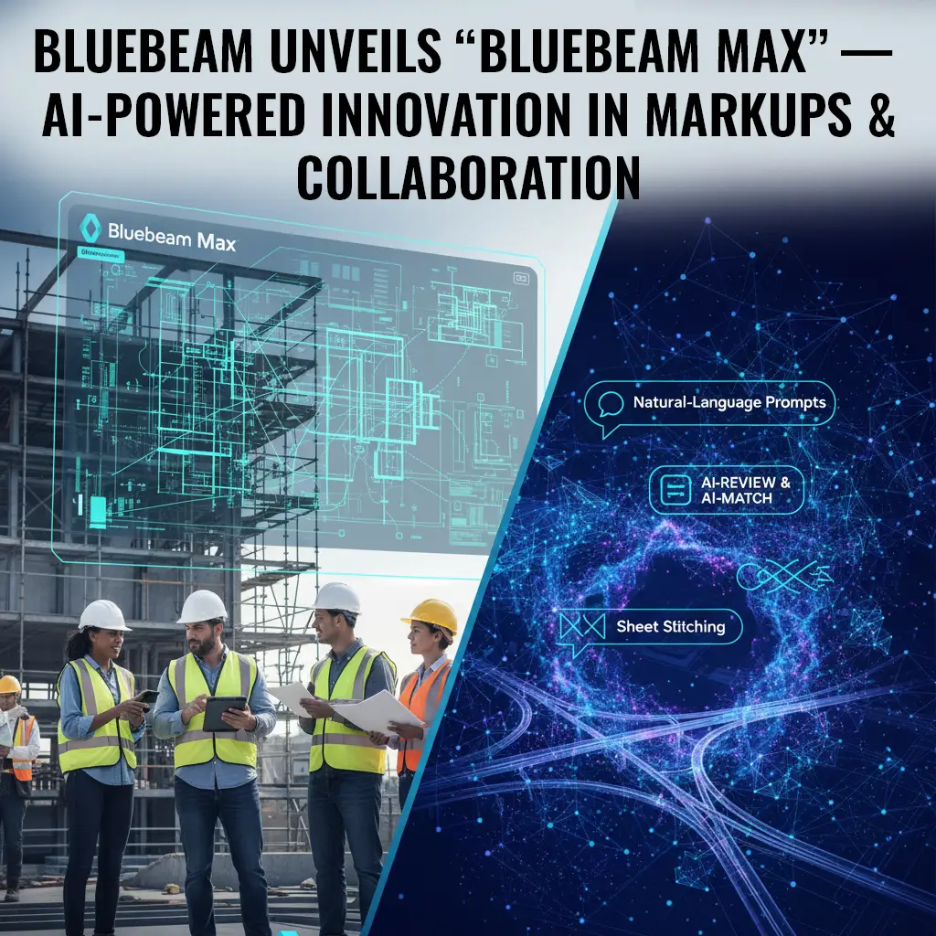 Bluebeam Unveils “Bluebeam Max” — AI-Powered Innovation in Markups & Collaboration