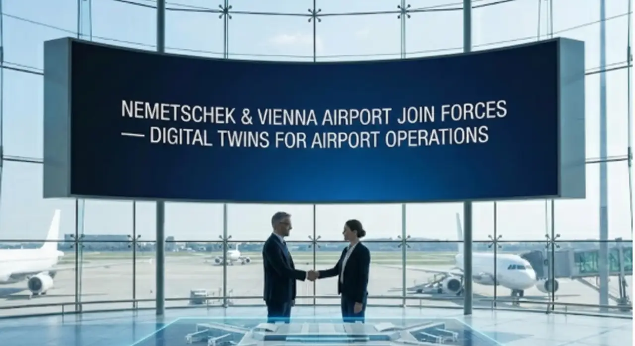 Nemetschek & Vienna Airport Join Forces — Digital Twins for Airport Operations