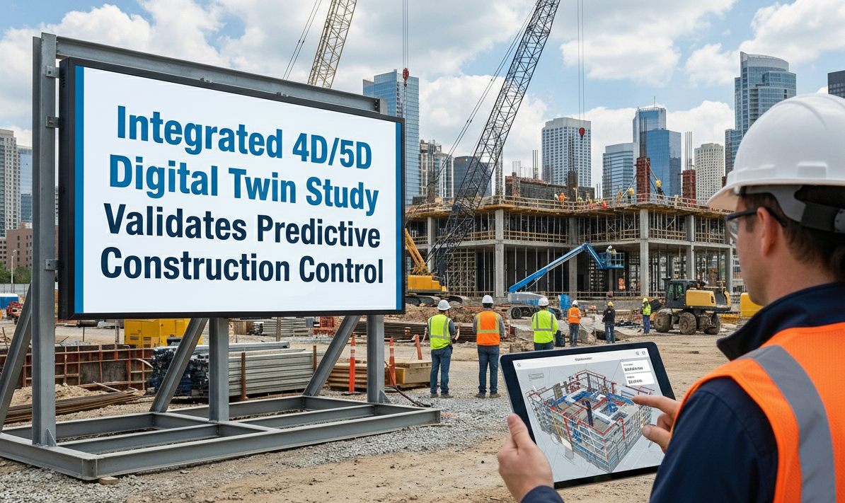 Integrated 4D/5D Digital Twin Study Validates Predictive Construction Control