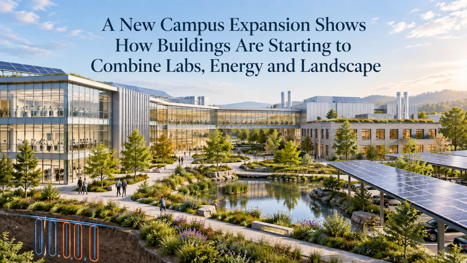 A New Campus Expansion Shows How Buildings Are Starting to Combine Labs, Energy and Landscape