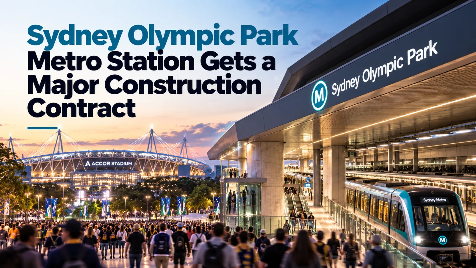Sydney Olympic Park Metro Station Gets a Major Construction Contract