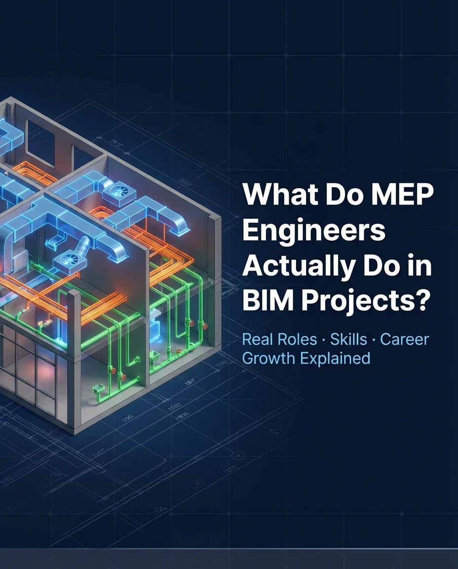 MEP engineers working on BIM coordination in a construction project