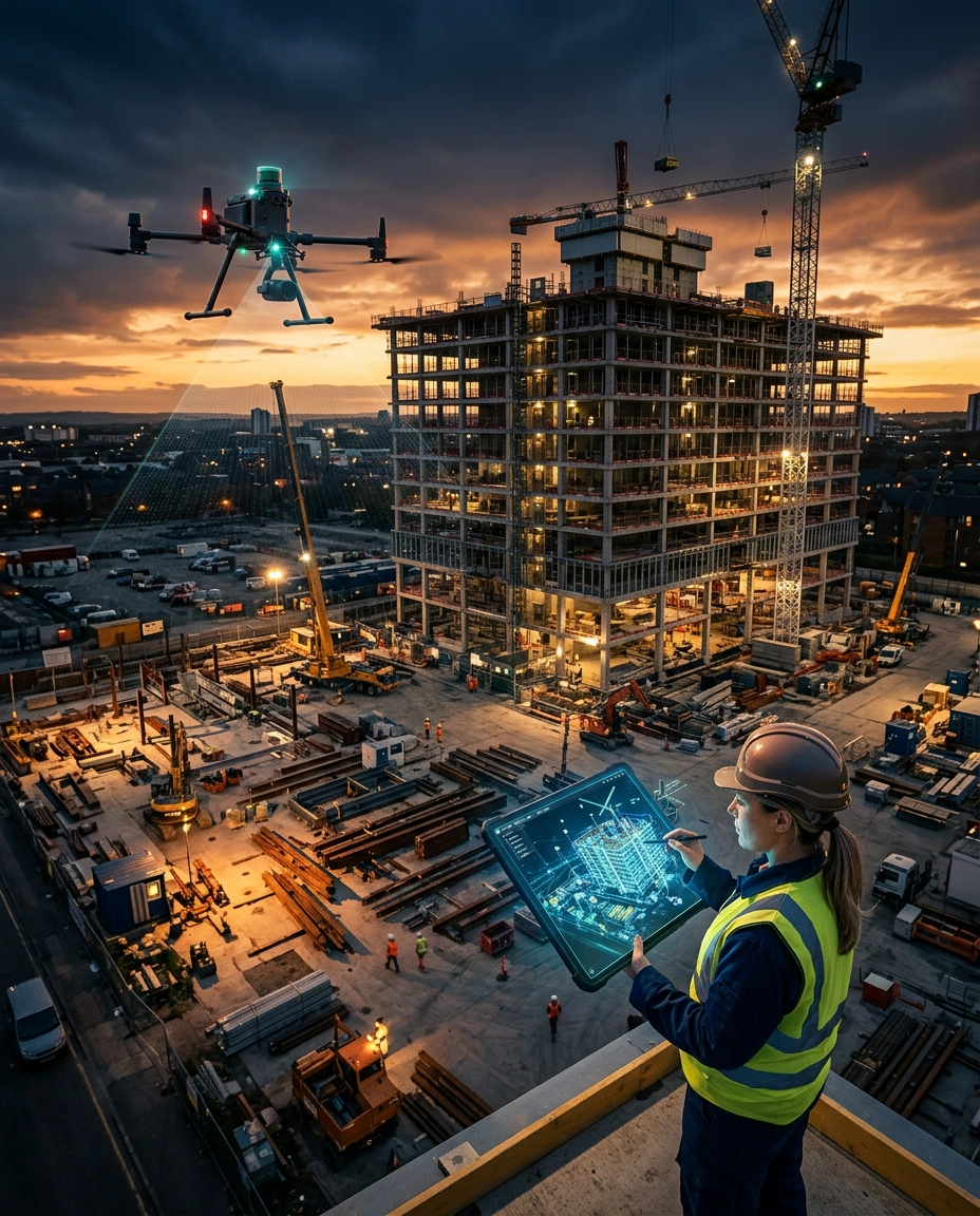 LiDAR drone scanning and BIM digital twin reality capture - future of Scan-to-BIM