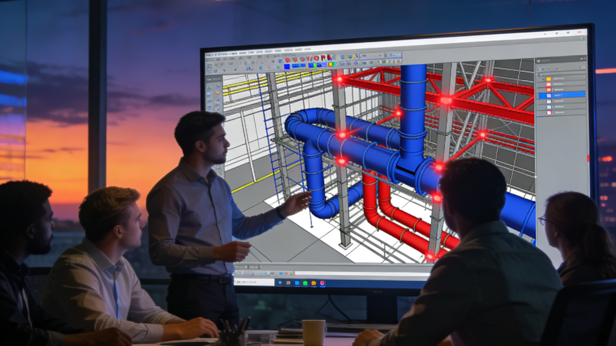 BIM fresher in a training session learning Revit fundamentals and BIM workflow basics