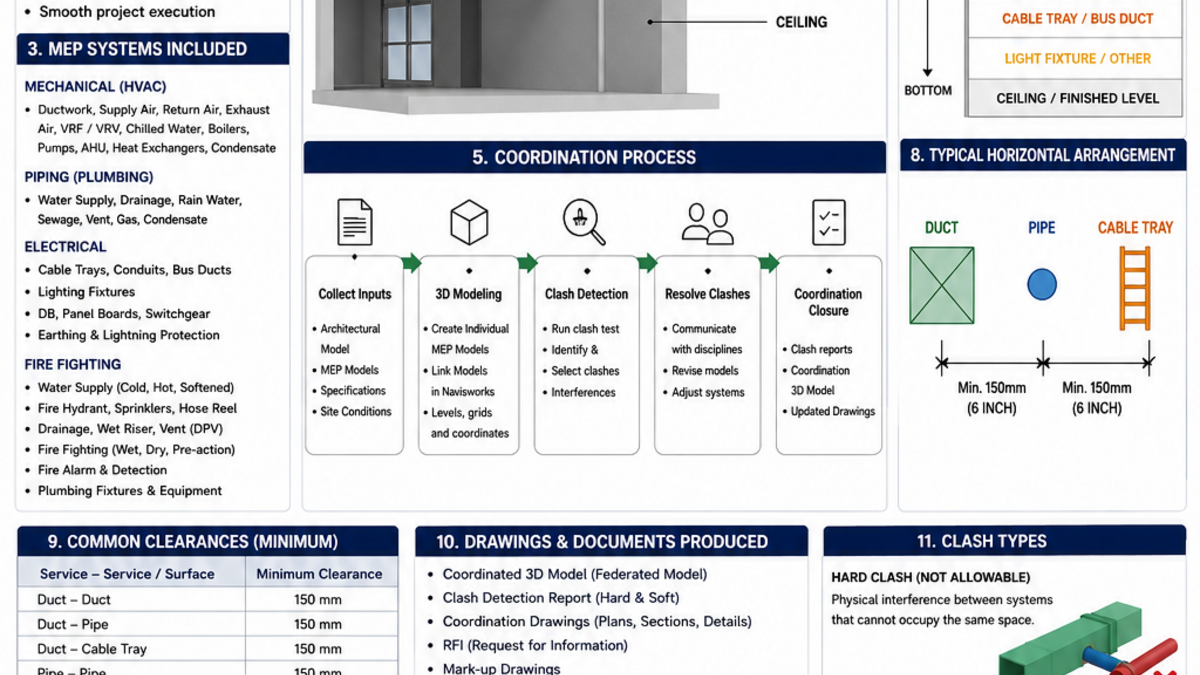 Navisworks Manage running clash detection on an MEP coordination model