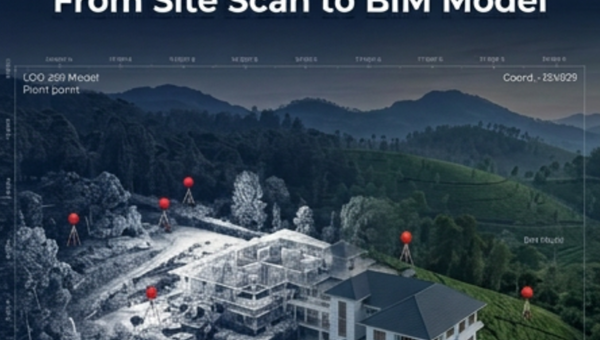 Scan-to-BIM project in Kerala using LiDAR technology — from site scan to BIM model
