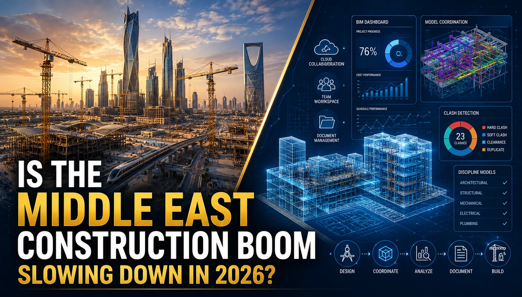 Is the Middle East Construction Boom Slowing Down in 2026? What BIM Professionals Should Actually Be Watching