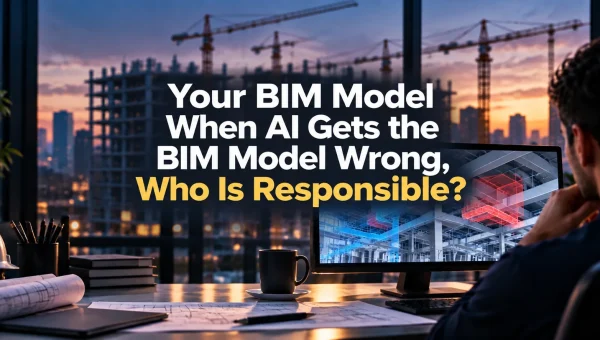 AI and BIM mdel review with engineers checking responsibility for incorrect BIM data