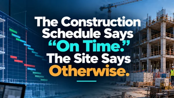 Construction schedule says on time while the site shows otherwise: BIM plan versus site progress